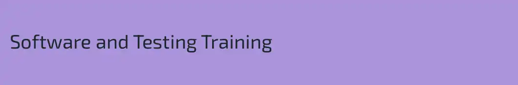 Software and Testing Training